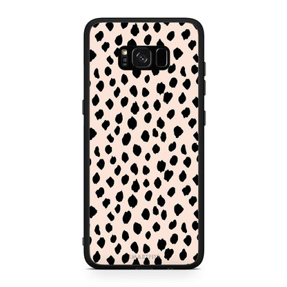 Samsung S8+ New Polka Dots θήκη από τη Smartfits με σχέδιο στο πίσω μέρος και μαύρο περίβλημα | Smartphone case with colorful back and black bezels by Smartfits