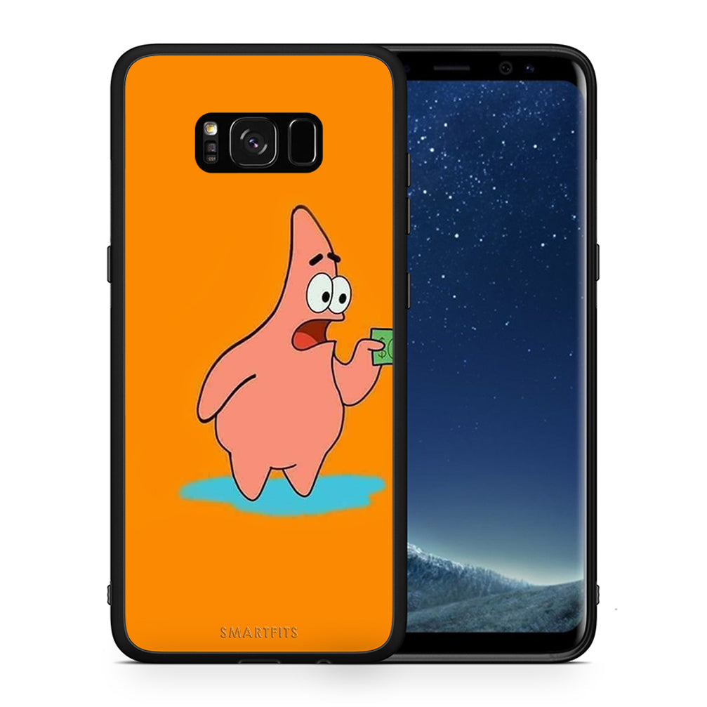 Θήκη Αγίου Βαλεντίνου Samsung S8 No Money 1 από τη Smartfits με σχέδιο στο πίσω μέρος και μαύρο περίβλημα | Samsung S8 No Money 1 case with colorful back and black bezels