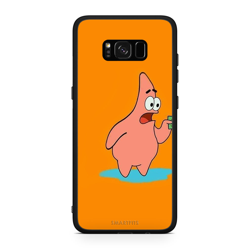 Samsung S8 No Money 1 Θήκη Αγίου Βαλεντίνου από τη Smartfits με σχέδιο στο πίσω μέρος και μαύρο περίβλημα | Smartphone case with colorful back and black bezels by Smartfits