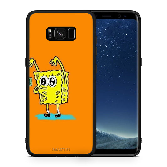 Θήκη Αγίου Βαλεντίνου Samsung S8 No Money 2 από τη Smartfits με σχέδιο στο πίσω μέρος και μαύρο περίβλημα | Samsung S8 No Money 2 case with colorful back and black bezels