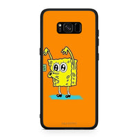 Thumbnail for Samsung S8+ No Money 2 Θήκη Αγίου Βαλεντίνου από τη Smartfits με σχέδιο στο πίσω μέρος και μαύρο περίβλημα | Smartphone case with colorful back and black bezels by Smartfits