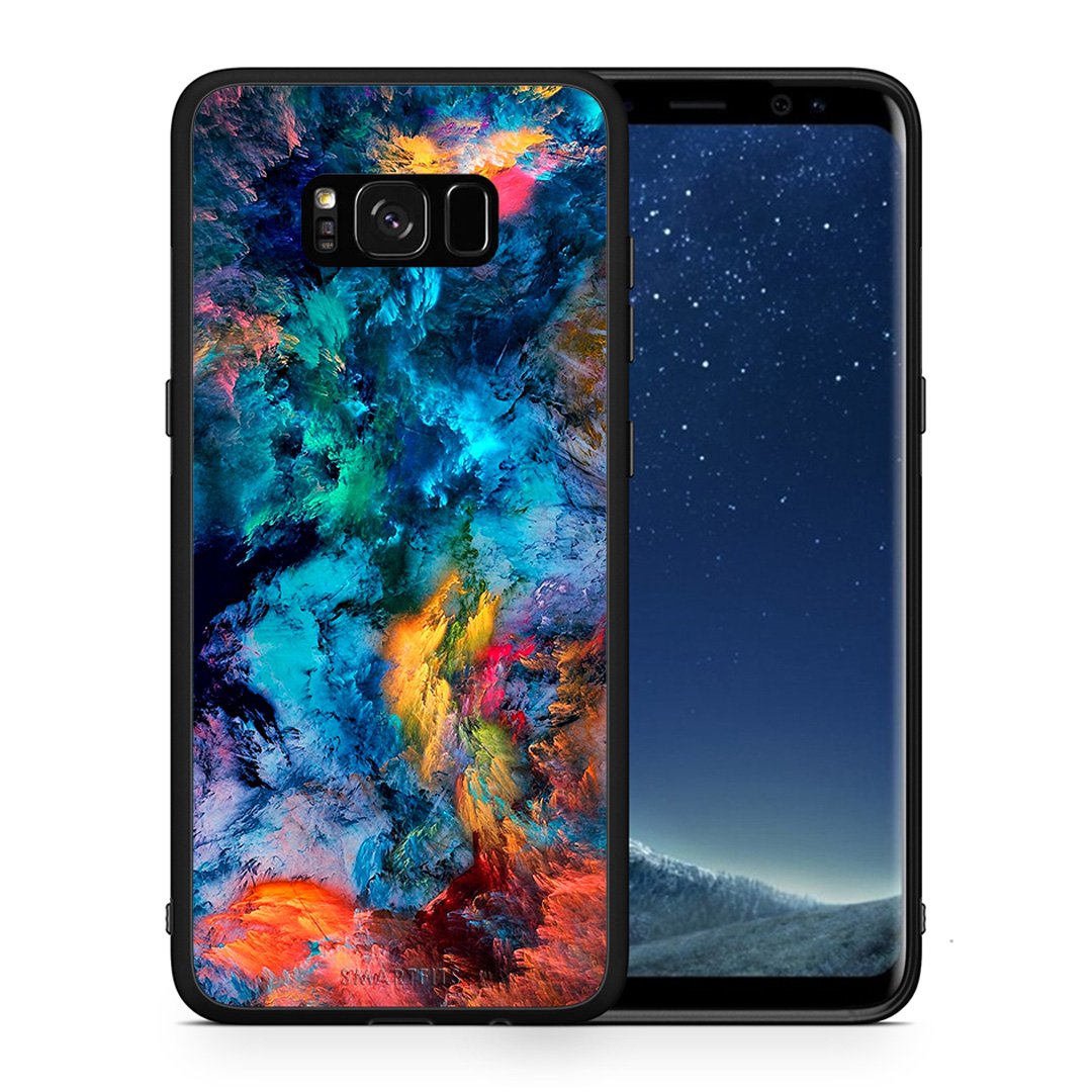 Θήκη Samsung S8 Crayola Paint από τη Smartfits με σχέδιο στο πίσω μέρος και μαύρο περίβλημα | Samsung S8 Crayola Paint case with colorful back and black bezels