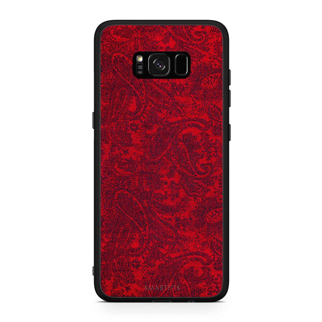 Samsung S8 Paisley Cashmere θήκη από τη Smartfits με σχέδιο στο πίσω μέρος και μαύρο περίβλημα | Smartphone case with colorful back and black bezels by Smartfits
