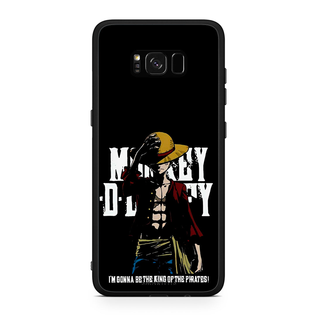 Samsung S8+ Pirate King θήκη από τη Smartfits με σχέδιο στο πίσω μέρος και μαύρο περίβλημα | Smartphone case with colorful back and black bezels by Smartfits
