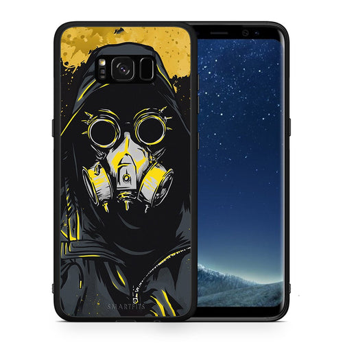 Θήκη Samsung S8 Mask PopArt από τη Smartfits με σχέδιο στο πίσω μέρος και μαύρο περίβλημα | Samsung S8 Mask PopArt case with colorful back and black bezels
