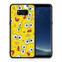 Thumbnail for Θήκη Samsung S8+ Sponge PopArt από τη Smartfits με σχέδιο στο πίσω μέρος και μαύρο περίβλημα | Samsung S8+ Sponge PopArt case with colorful back and black bezels