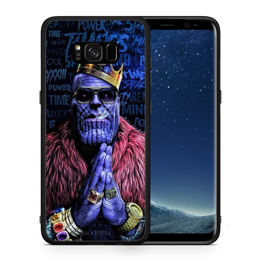 Θήκη Samsung S8+ Thanos PopArt από τη Smartfits με σχέδιο στο πίσω μέρος και μαύρο περίβλημα | Samsung S8+ Thanos PopArt case with colorful back and black bezels