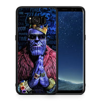 Thumbnail for Θήκη Samsung S8+ Thanos PopArt από τη Smartfits με σχέδιο στο πίσω μέρος και μαύρο περίβλημα | Samsung S8+ Thanos PopArt case with colorful back and black bezels