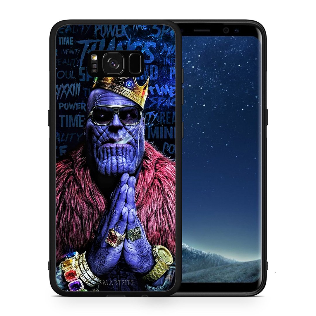 Θήκη Samsung S8 Thanos PopArt από τη Smartfits με σχέδιο στο πίσω μέρος και μαύρο περίβλημα | Samsung S8 Thanos PopArt case with colorful back and black bezels