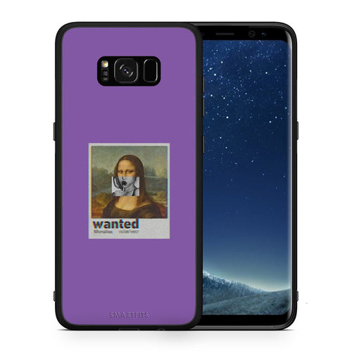Θήκη Samsung S8+ Monalisa Popart από τη Smartfits με σχέδιο στο πίσω μέρος και μαύρο περίβλημα | Samsung S8+ Monalisa Popart case with colorful back and black bezels