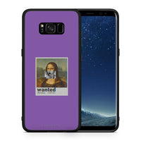 Thumbnail for Θήκη Samsung S8+ Monalisa Popart από τη Smartfits με σχέδιο στο πίσω μέρος και μαύρο περίβλημα | Samsung S8+ Monalisa Popart case with colorful back and black bezels