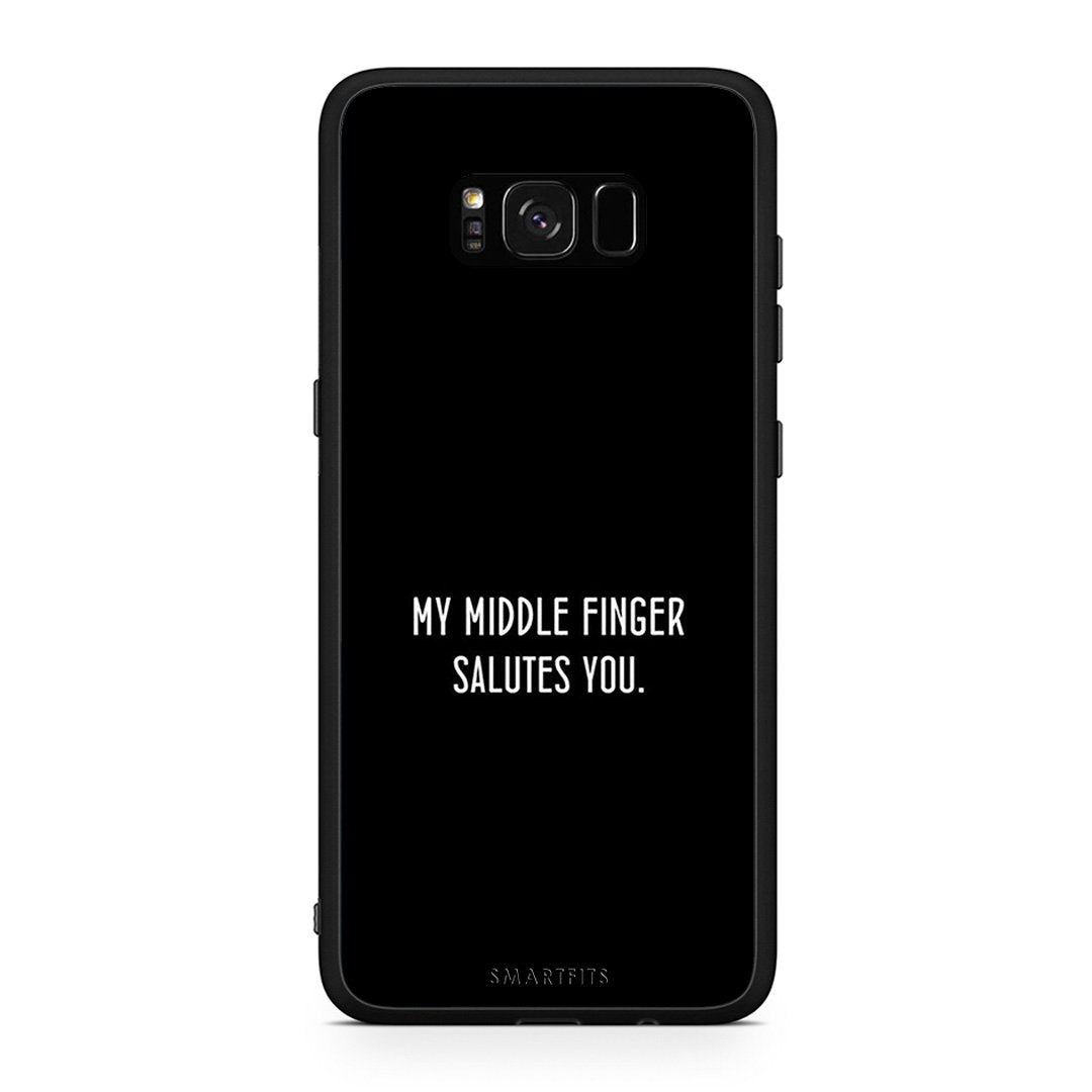 Samsung S8+ Salute θήκη από τη Smartfits με σχέδιο στο πίσω μέρος και μαύρο περίβλημα | Smartphone case with colorful back and black bezels by Smartfits