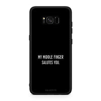 Thumbnail for Samsung S8+ Salute θήκη από τη Smartfits με σχέδιο στο πίσω μέρος και μαύρο περίβλημα | Smartphone case with colorful back and black bezels by Smartfits