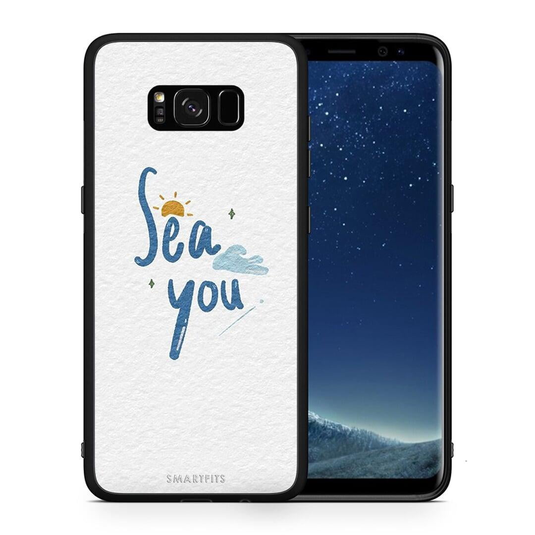 Θήκη Samsung S8+ Sea You από τη Smartfits με σχέδιο στο πίσω μέρος και μαύρο περίβλημα | Samsung S8+ Sea You case with colorful back and black bezels
