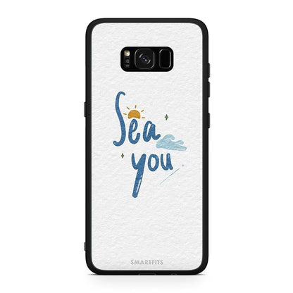 Samsung S8+ Sea You Θήκη από τη Smartfits με σχέδιο στο πίσω μέρος και μαύρο περίβλημα | Smartphone case with colorful back and black bezels by Smartfits
