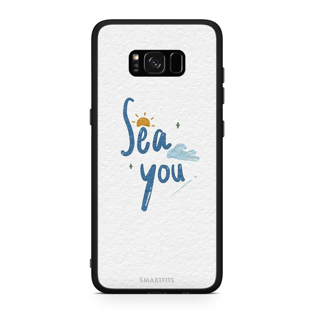 Samsung S8+ Sea You Θήκη από τη Smartfits με σχέδιο στο πίσω μέρος και μαύρο περίβλημα | Smartphone case with colorful back and black bezels by Smartfits