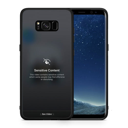Θήκη Samsung S8+ Sensitive Content από τη Smartfits με σχέδιο στο πίσω μέρος και μαύρο περίβλημα | Samsung S8+ Sensitive Content case with colorful back and black bezels