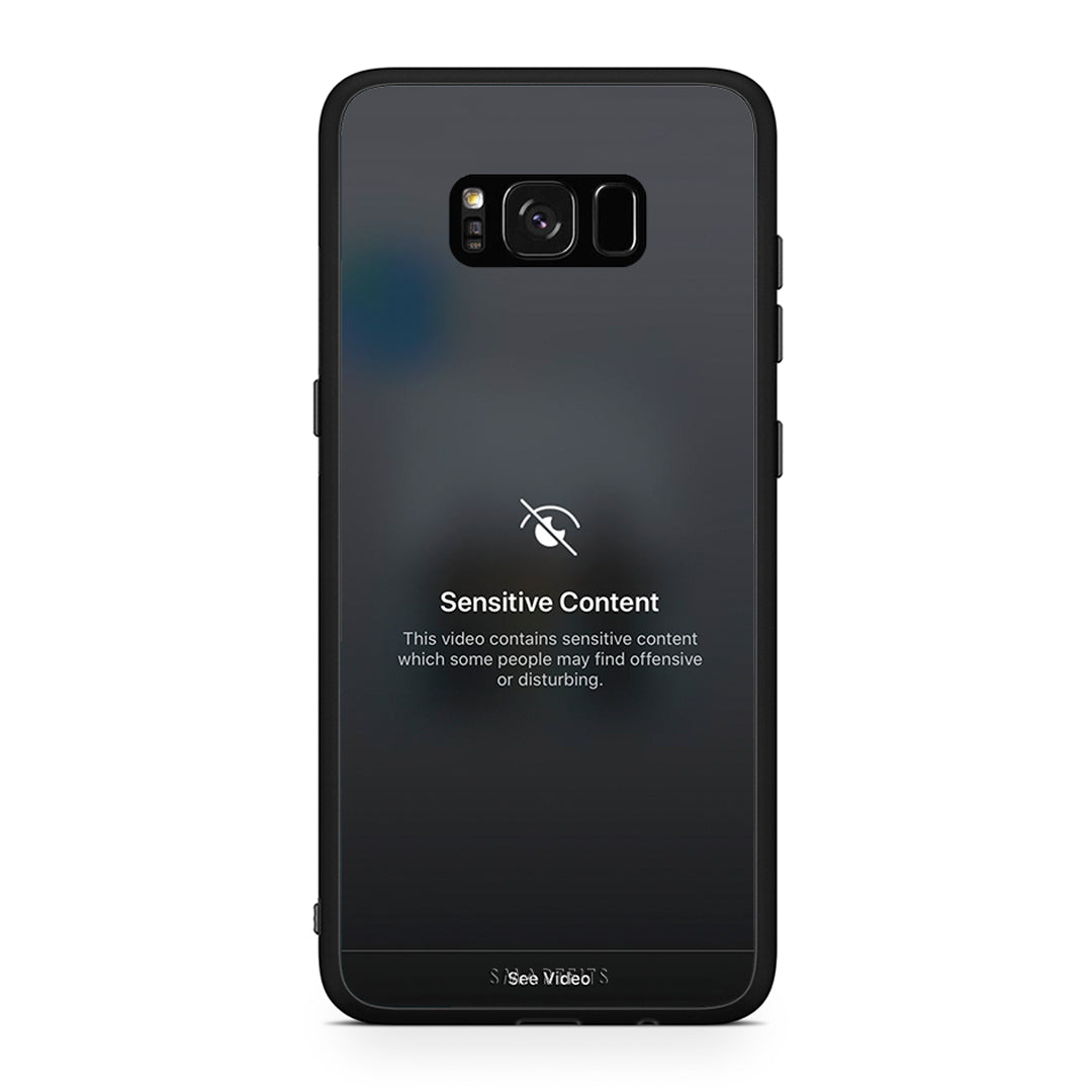 Samsung S8+ Sensitive Content θήκη από τη Smartfits με σχέδιο στο πίσω μέρος και μαύρο περίβλημα | Smartphone case with colorful back and black bezels by Smartfits