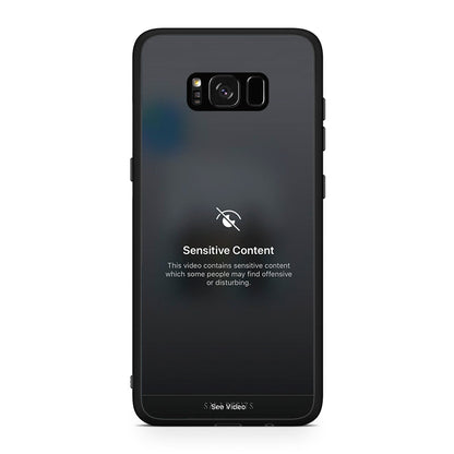 Samsung S8 Sensitive Content θήκη από τη Smartfits με σχέδιο στο πίσω μέρος και μαύρο περίβλημα | Smartphone case with colorful back and black bezels by Smartfits