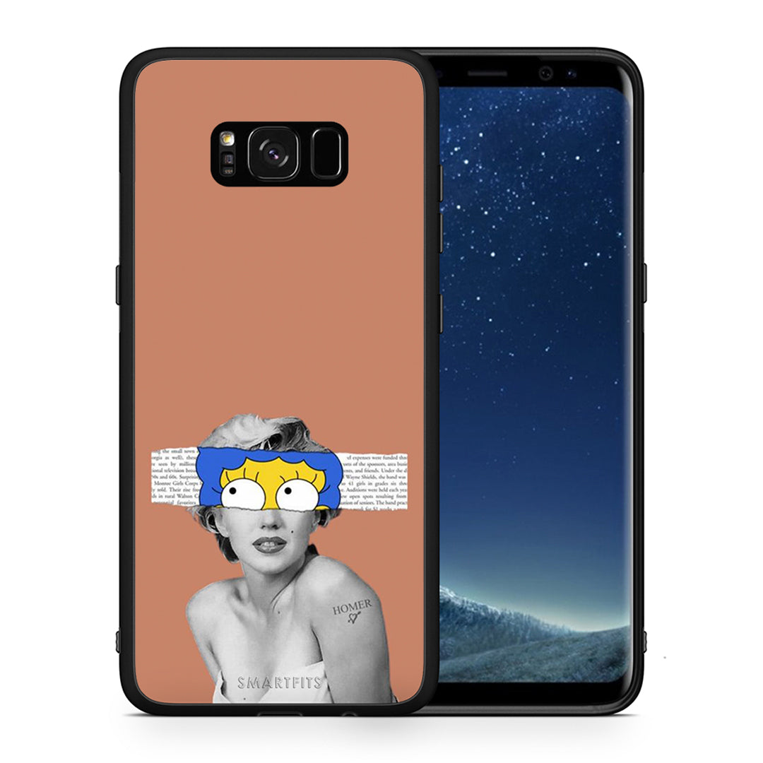 Θήκη Samsung S8 Sim Merilyn από τη Smartfits με σχέδιο στο πίσω μέρος και μαύρο περίβλημα | Samsung S8 Sim Merilyn case with colorful back and black bezels