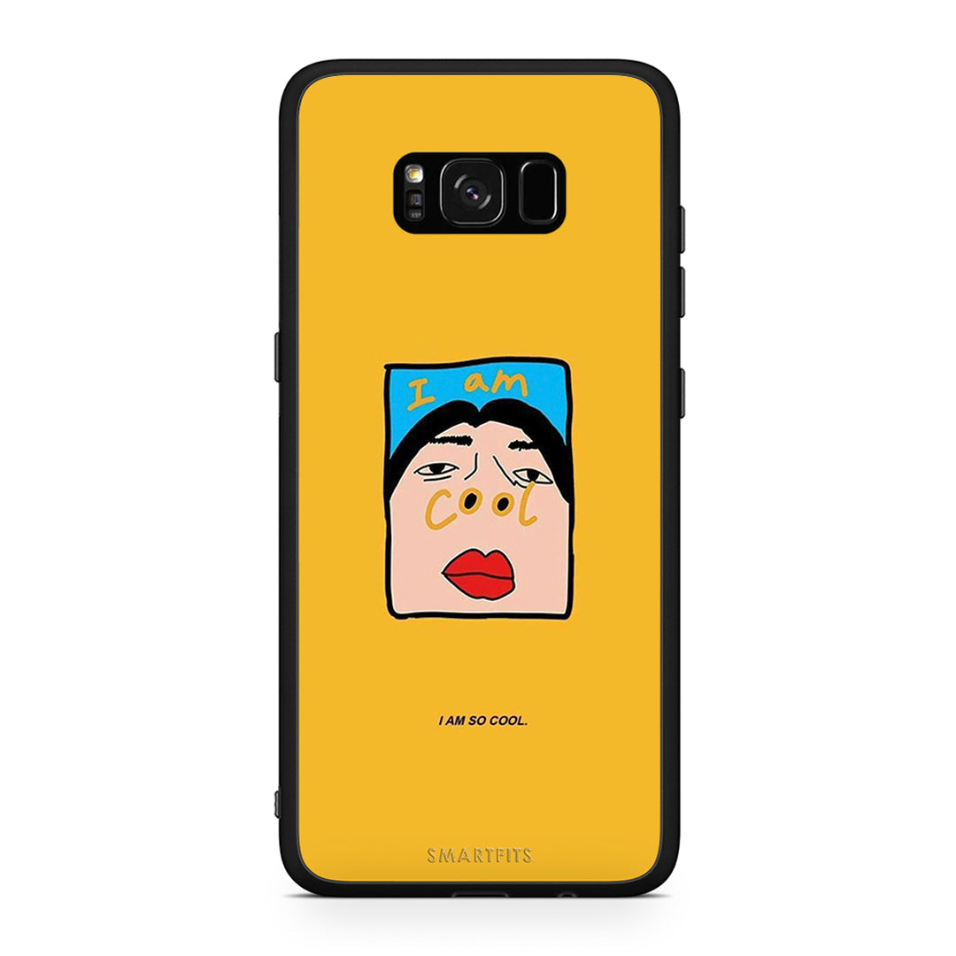 Samsung S8+ So Cool Θήκη Αγίου Βαλεντίνου από τη Smartfits με σχέδιο στο πίσω μέρος και μαύρο περίβλημα | Smartphone case with colorful back and black bezels by Smartfits