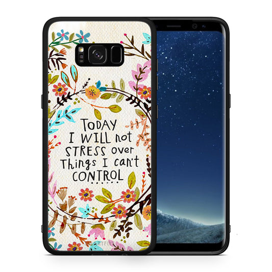 Θήκη Samsung S8+ Stress Over από τη Smartfits με σχέδιο στο πίσω μέρος και μαύρο περίβλημα | Samsung S8+ Stress Over case with colorful back and black bezels