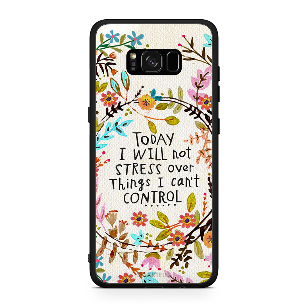 Samsung S8+ Stress Over θήκη από τη Smartfits με σχέδιο στο πίσω μέρος και μαύρο περίβλημα | Smartphone case with colorful back and black bezels by Smartfits