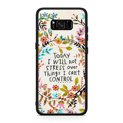 Samsung S8+ Stress Over θήκη από τη Smartfits με σχέδιο στο πίσω μέρος και μαύρο περίβλημα | Smartphone case with colorful back and black bezels by Smartfits