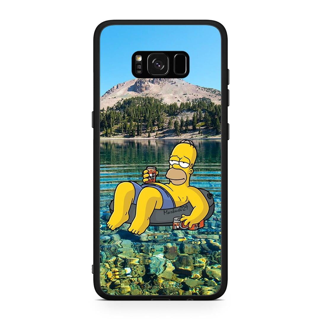 Samsung S8+ Summer Happiness Θήκη από τη Smartfits με σχέδιο στο πίσω μέρος και μαύρο περίβλημα | Smartphone case with colorful back and black bezels by Smartfits