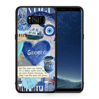 Thumbnail for Θήκη Samsung S8+ Summer In Greece από τη Smartfits με σχέδιο στο πίσω μέρος και μαύρο περίβλημα | Samsung S8+ Summer In Greece case with colorful back and black bezels