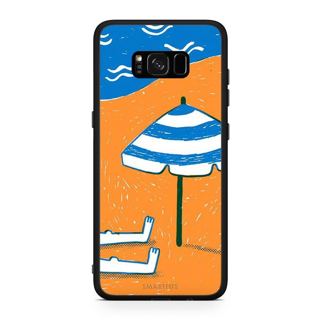 Samsung S8+ Summering Θήκη από τη Smartfits με σχέδιο στο πίσω μέρος και μαύρο περίβλημα | Smartphone case with colorful back and black bezels by Smartfits