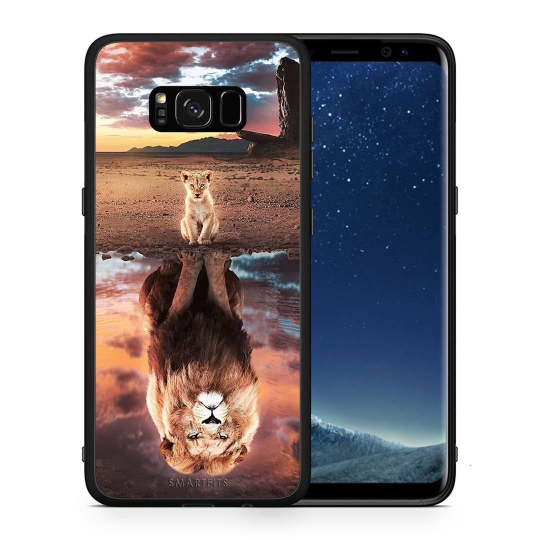Θήκη Αγίου Βαλεντίνου Samsung S8 Sunset Dreams από τη Smartfits με σχέδιο στο πίσω μέρος και μαύρο περίβλημα | Samsung S8 Sunset Dreams case with colorful back and black bezels
