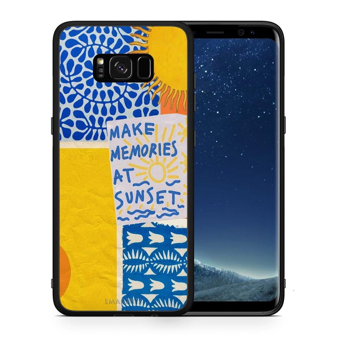 Θήκη Samsung S8+ Sunset Memories από τη Smartfits με σχέδιο στο πίσω μέρος και μαύρο περίβλημα | Samsung S8+ Sunset Memories case with colorful back and black bezels