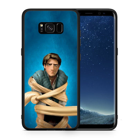 Θήκη Αγίου Βαλεντίνου Samsung S8+ Tangled 1 από τη Smartfits με σχέδιο στο πίσω μέρος και μαύρο περίβλημα | Samsung S8+ Tangled 1 case with colorful back and black bezels