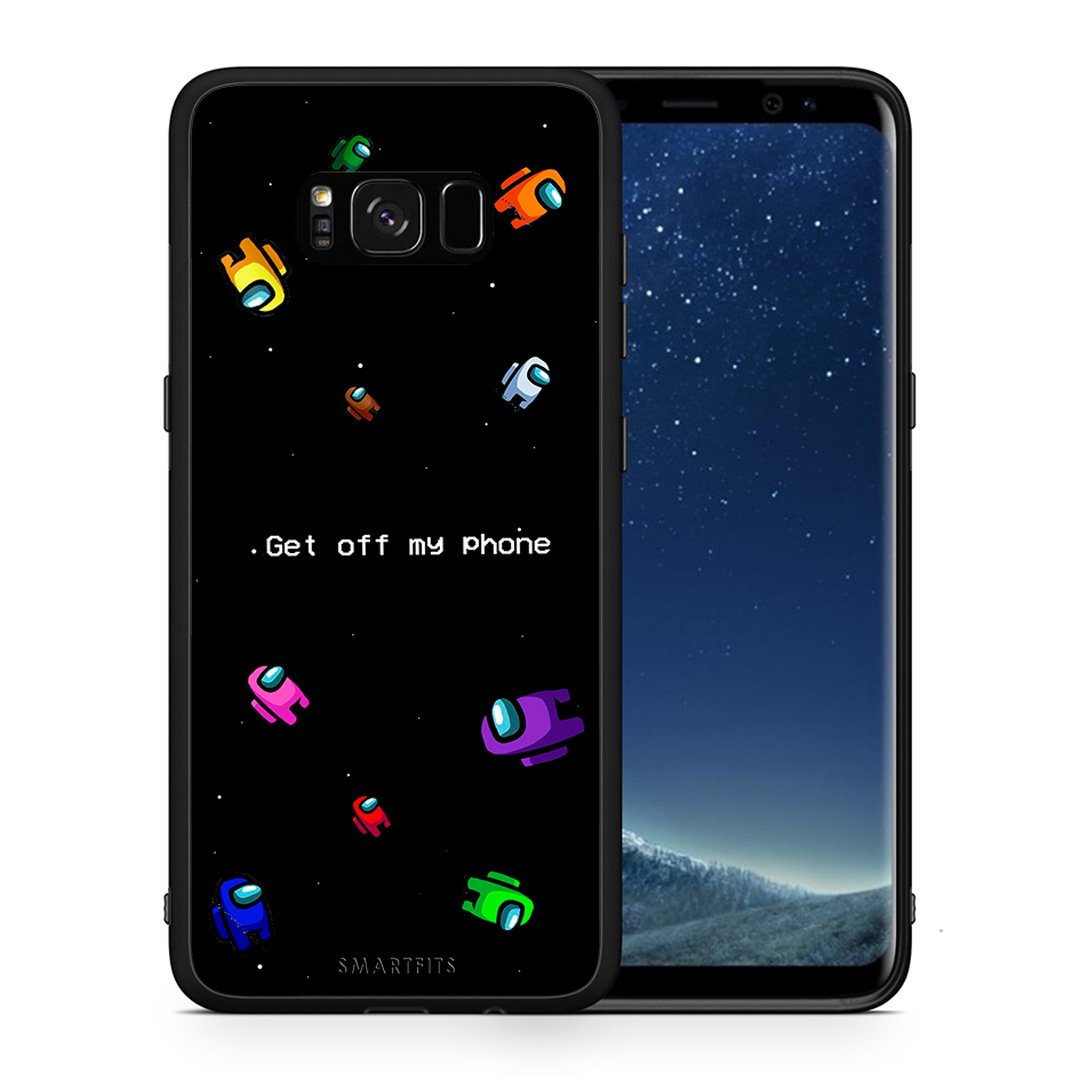 Θήκη Samsung S8+ AFK Text από τη Smartfits με σχέδιο στο πίσω μέρος και μαύρο περίβλημα | Samsung S8+ AFK Text case with colorful back and black bezels