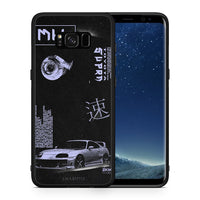 Thumbnail for Θήκη Αγίου Βαλεντίνου Samsung S8+ Tokyo Drift από τη Smartfits με σχέδιο στο πίσω μέρος και μαύρο περίβλημα | Samsung S8+ Tokyo Drift case with colorful back and black bezels