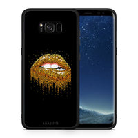 Thumbnail for Θήκη Samsung S8+ Golden Valentine από τη Smartfits με σχέδιο στο πίσω μέρος και μαύρο περίβλημα | Samsung S8+ Golden Valentine case with colorful back and black bezels