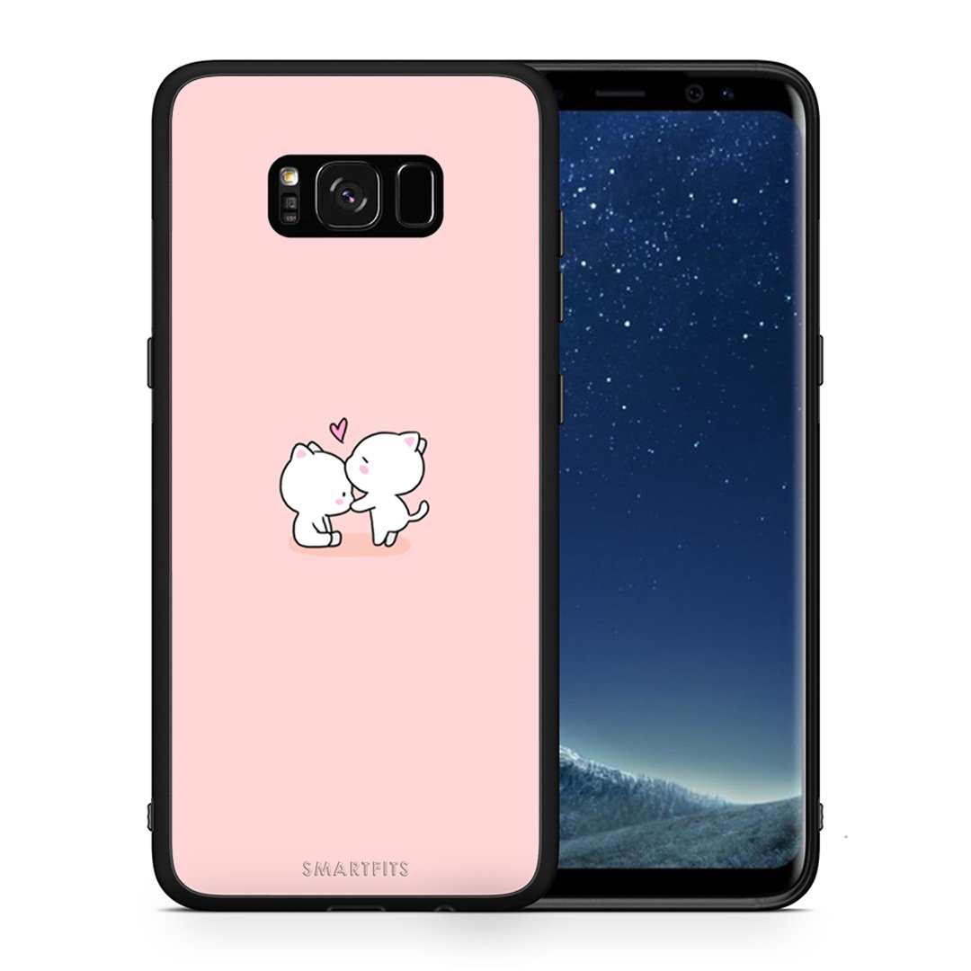 Θήκη Samsung S8+ Love Valentine από τη Smartfits με σχέδιο στο πίσω μέρος και μαύρο περίβλημα | Samsung S8+ Love Valentine case with colorful back and black bezels