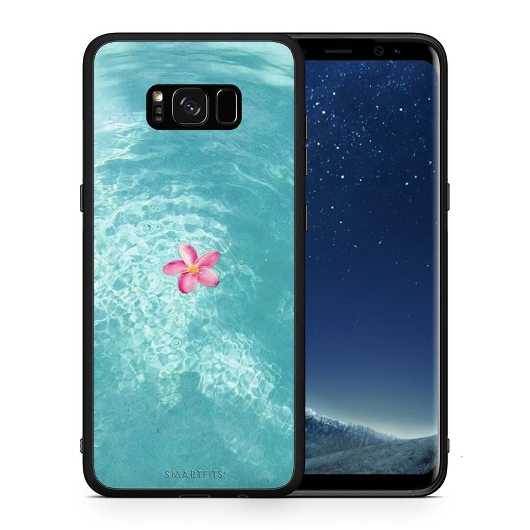 Θήκη Samsung S8 Water Flower από τη Smartfits με σχέδιο στο πίσω μέρος και μαύρο περίβλημα | Samsung S8 Water Flower case with colorful back and black bezels