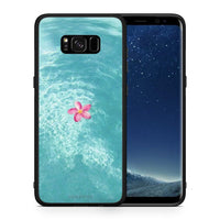 Thumbnail for Θήκη Samsung S8+ Water Flower από τη Smartfits με σχέδιο στο πίσω μέρος και μαύρο περίβλημα | Samsung S8+ Water Flower case with colorful back and black bezels
