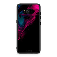 Thumbnail for 4 - Samsung S8+ Pink Black Watercolor case, cover, bumper
