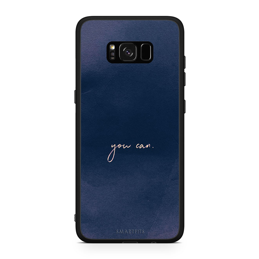 Samsung S8+ You Can θήκη από τη Smartfits με σχέδιο στο πίσω μέρος και μαύρο περίβλημα | Smartphone case with colorful back and black bezels by Smartfits
