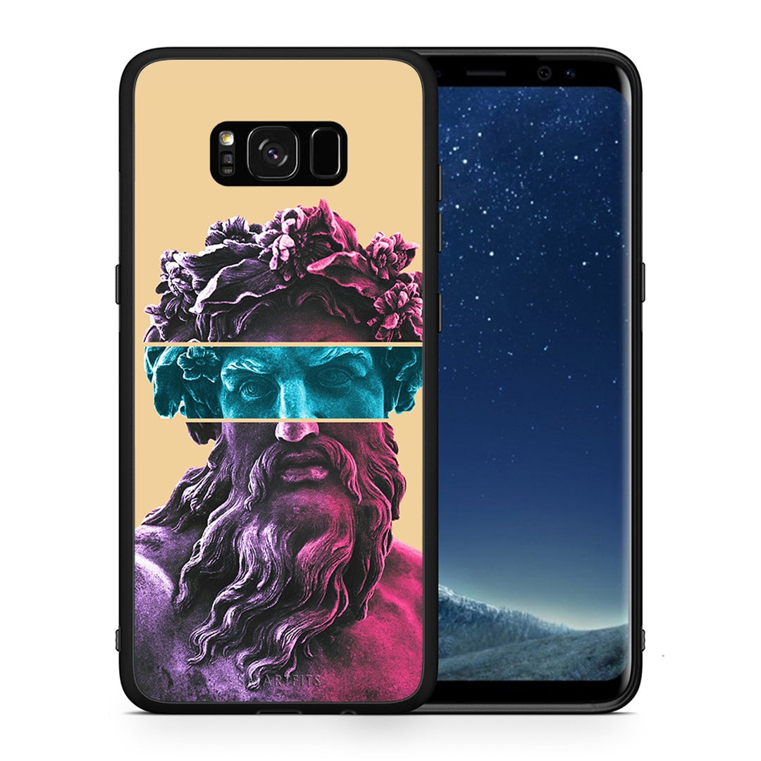 Θήκη Αγίου Βαλεντίνου Samsung S8 Zeus Art από τη Smartfits με σχέδιο στο πίσω μέρος και μαύρο περίβλημα | Samsung S8 Zeus Art case with colorful back and black bezels