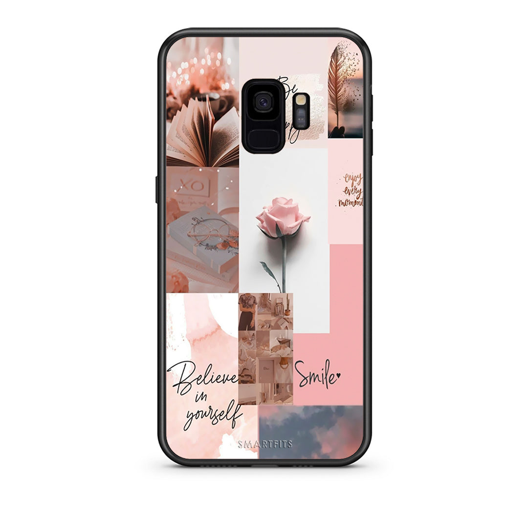 samsung s9 Aesthetic Collage θήκη από τη Smartfits με σχέδιο στο πίσω μέρος και μαύρο περίβλημα | Smartphone case with colorful back and black bezels by Smartfits