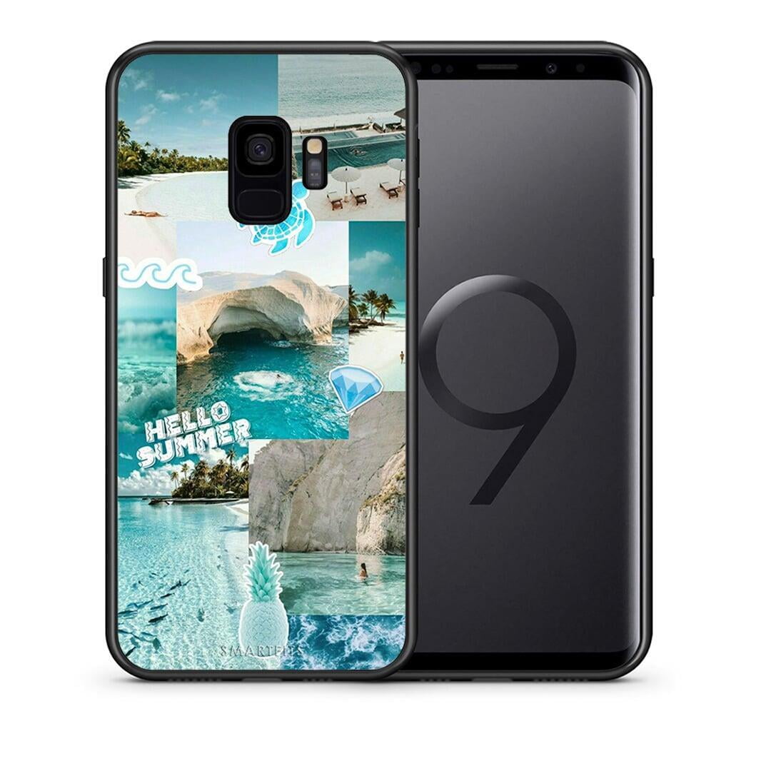 Θήκη Samsung S9 Aesthetic Summer από τη Smartfits με σχέδιο στο πίσω μέρος και μαύρο περίβλημα | Samsung S9 Aesthetic Summer case with colorful back and black bezels
