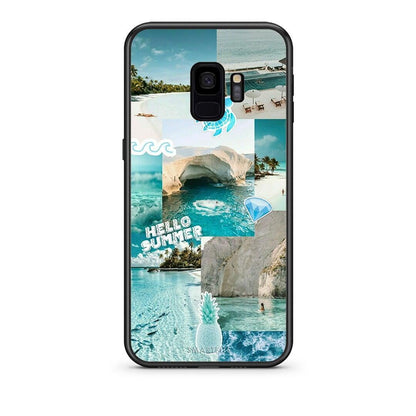 samsung s9 Aesthetic Summer Θήκη από τη Smartfits με σχέδιο στο πίσω μέρος και μαύρο περίβλημα | Smartphone case with colorful back and black bezels by Smartfits