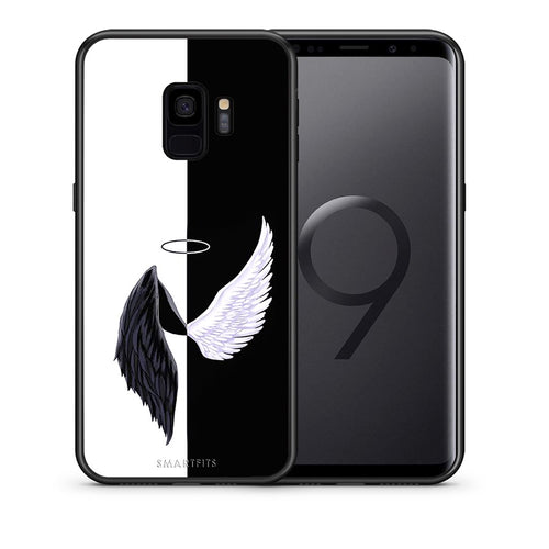 Θήκη Samsung S9 Angels Demons από τη Smartfits με σχέδιο στο πίσω μέρος και μαύρο περίβλημα | Samsung S9 Angels Demons case with colorful back and black bezels