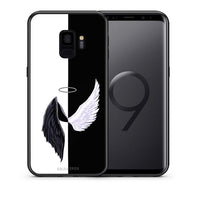 Thumbnail for Θήκη Samsung S9 Angels Demons από τη Smartfits με σχέδιο στο πίσω μέρος και μαύρο περίβλημα | Samsung S9 Angels Demons case with colorful back and black bezels