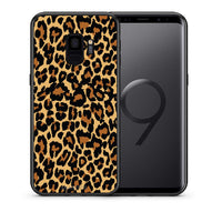 Thumbnail for Θήκη Samsung S9 Leopard Animal από τη Smartfits με σχέδιο στο πίσω μέρος και μαύρο περίβλημα | Samsung S9 Leopard Animal case with colorful back and black bezels