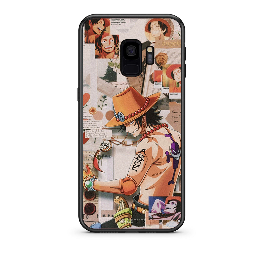 samsung s9 Anime Collage θήκη από τη Smartfits με σχέδιο στο πίσω μέρος και μαύρο περίβλημα | Smartphone case with colorful back and black bezels by Smartfits